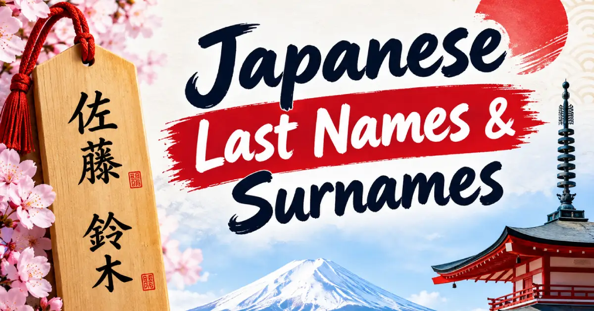 Japanese Last Names & surnames
