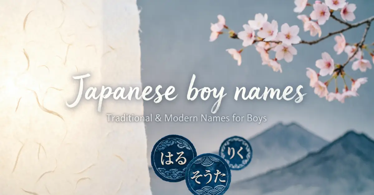 Japanese boy names