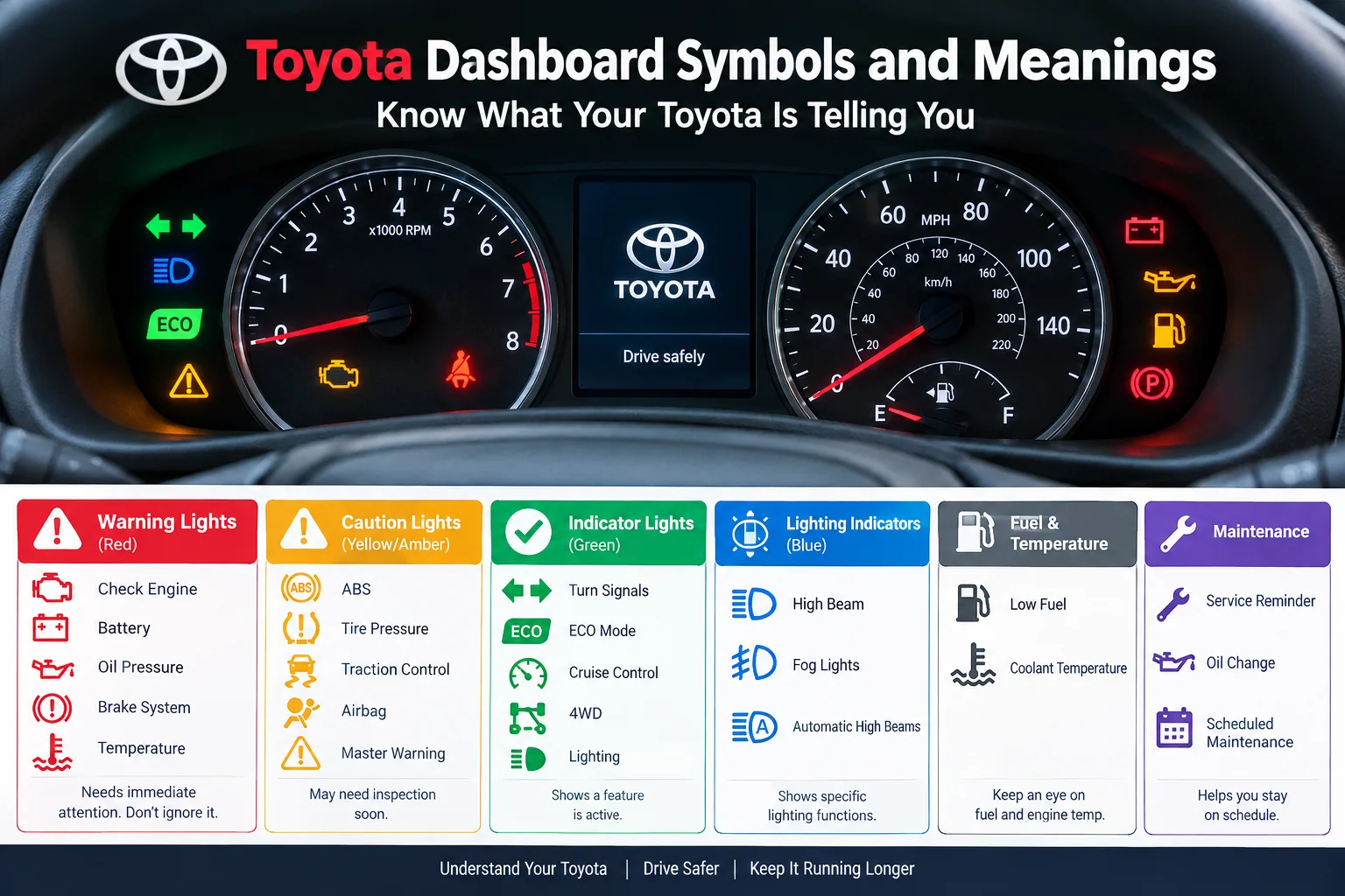 toyota dashboard symbols and meanings